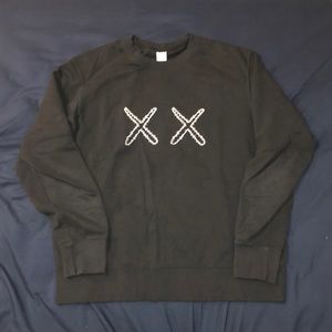 Uniqlo Kaws x Sesame Street Crewneck (Black)